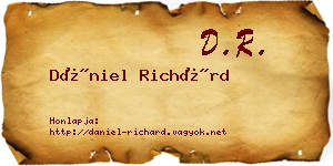 Dániel Richárd névjegykártya